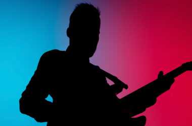 musician playing guitar